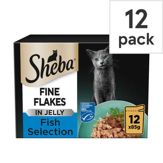 Sheba fine flakes in jelly Fish Selection.