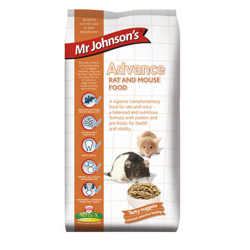 Mr Johnson's Advance Rat and Mouse food.