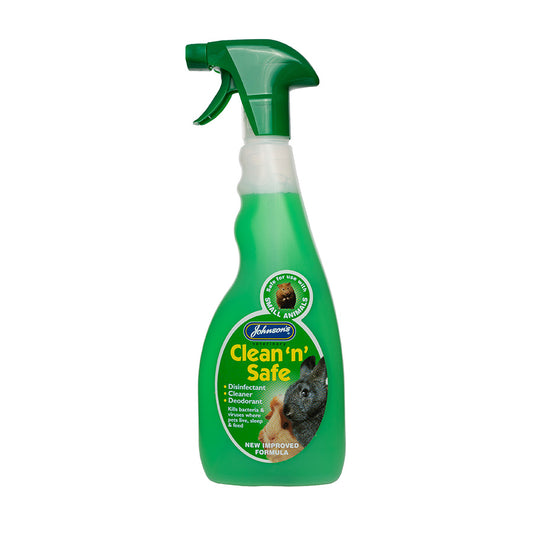 Johnson's clean and safe disinfectant for small pets.