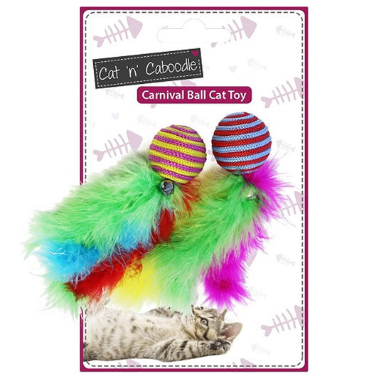 Cat 'n' caboodle carnival ball cat toy