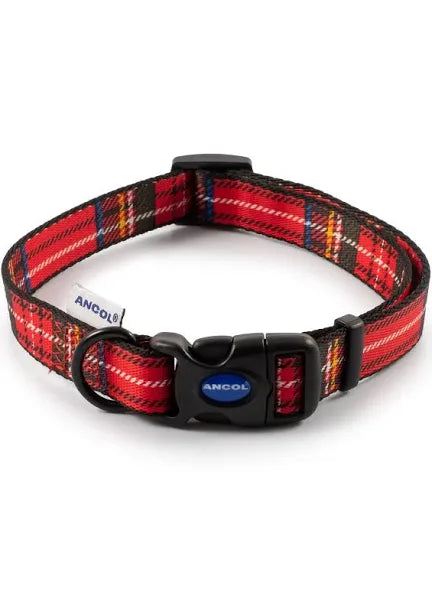 Ancol Adjustable Tartan Collar (5-9)