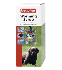 Beaphar worming syrup.