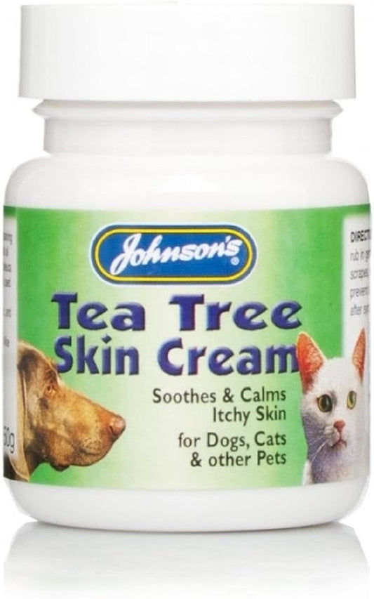 Johnson's Tea Tree skin cream.