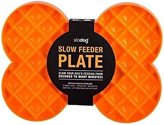 Slow Feeder Plate In Orange