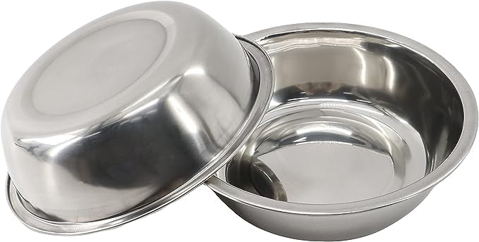 Stainless Steel Classic Pet Bowls 1900ml