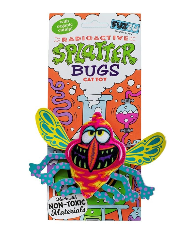 Radio Active Splatter Bugs Cat Toy.