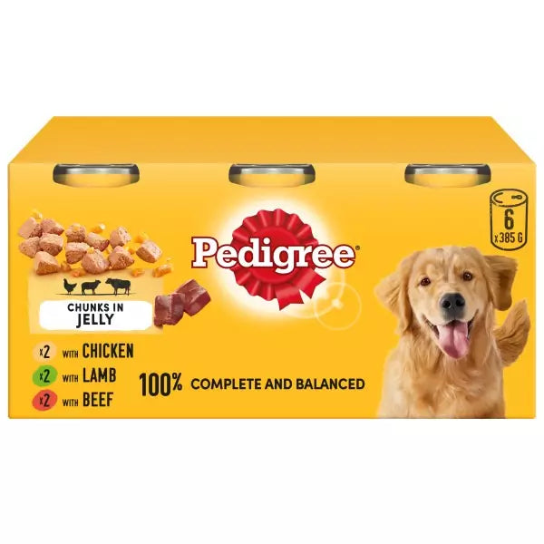 Pedigree Chunks in Jelly 6 pack.