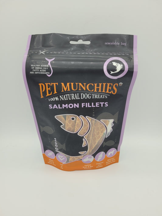 Pet Munchies salmon fillets.