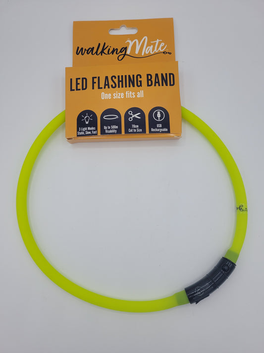 LED flashing band collar.